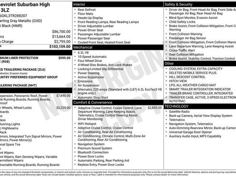 New 2026 Chevrolet Suburban High Country AWD/4WD image 18