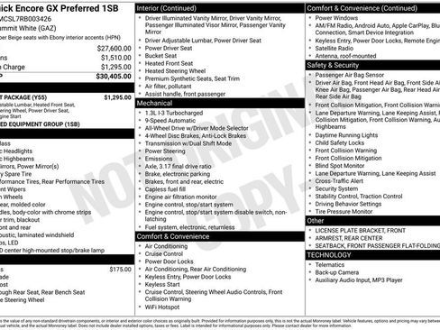 Used 2024 Buick Encore GX Preferred w/ Comfort Package image 33