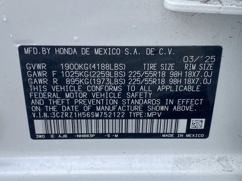 Certified 2025 Honda HR-V Sport image 30