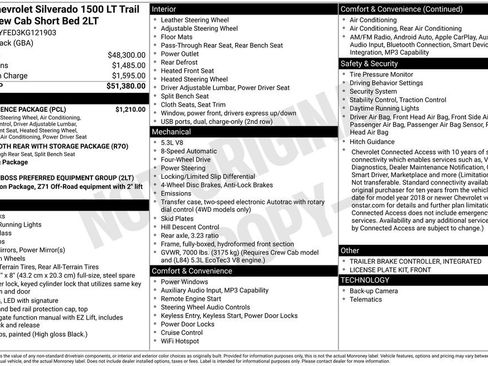 Used 2019 Chevrolet Silverado 1500 LT Trail Boss w/ Convenience Package image 12