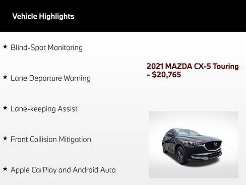 Used 2021 MAZDA CX-5 Touring FWD image 50