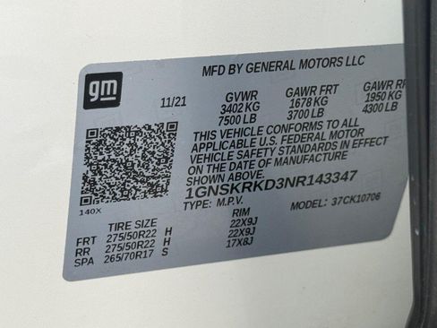 Used 2022 Chevrolet Tahoe RST w/ Luxury Package AWD/4WD image 35