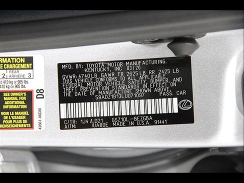 Used 2020 Lexus ES 350 w/ Premium Package image 23