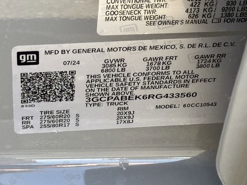 Used 2024 Chevrolet Silverado 1500 Custom w/ Turbomax Blackout Package image 41