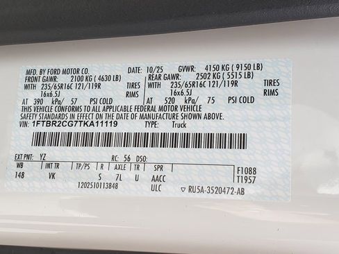 New 2026 Ford Transit 250 148 Medium Roof Extended AWD image 12