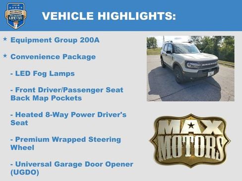 New 2025 Ford Bronco Sport Big Bend w/ Convenience Package AWD/4WD image 6