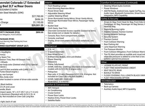 Used 2021 Chevrolet Colorado LT w/ Fleet Safety Package RWD image 17