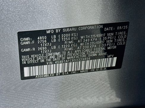 Used 2025 Subaru Outback Premium w/ Popular Package #1A AWD/4WD image 12