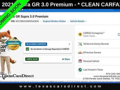 Used 2021 Toyota Supra Premium w/ Driver Assist Package