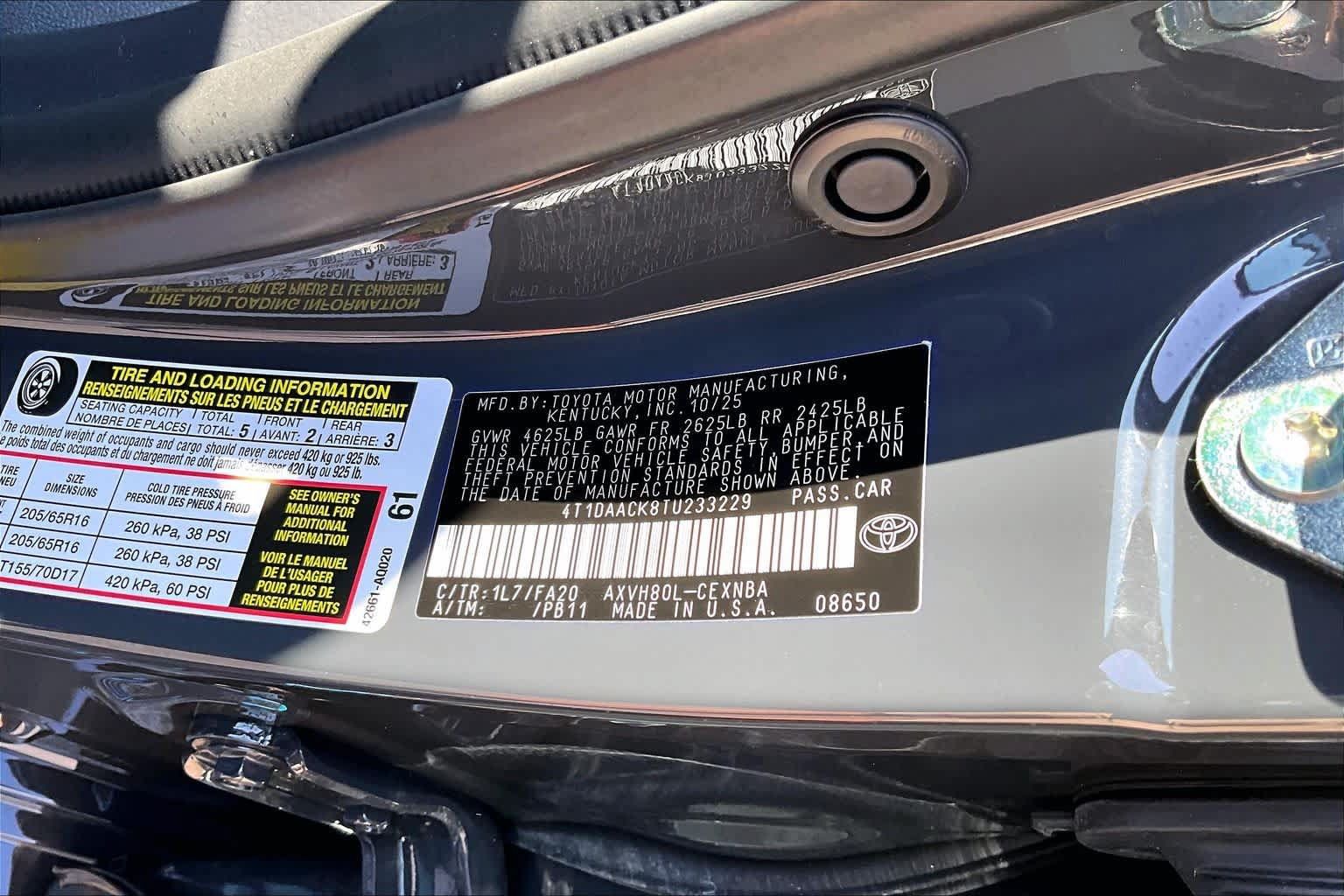 Used 2026 Toyota Camry LE w/ Convenience Package FWD image 30