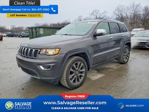 Used 2018 Jeep Grand Cherokee Limited w/ Trailer Tow Group IV AWD/4WD image 1