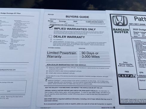 Used 2025 Dodge Durango GT AWD/4WD image 5