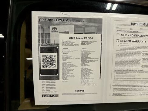 Used 2023 Lexus ES 350 w/ Premium Package FWD image 13
