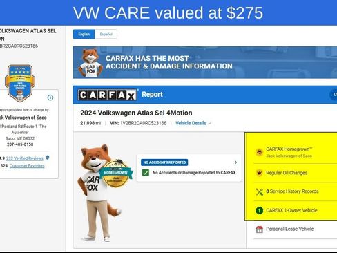 Used 2024 Volkswagen Atlas SEL AWD/4WD image 8