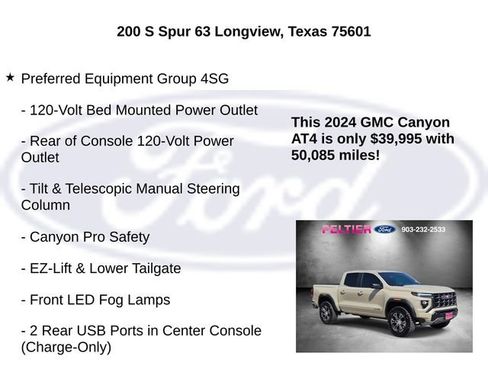 Used 2024 GMC Canyon AT4 w/ Technology Package AWD/4WD image 15