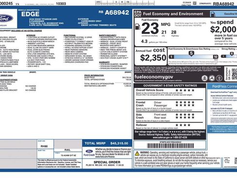 Used 2024 Ford Edge Titanium AWD/4WD image 25