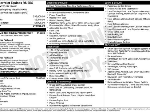 Used 2026 Chevrolet Equinox RS w/ Safety and Technology Package AWD/4WD image 35
