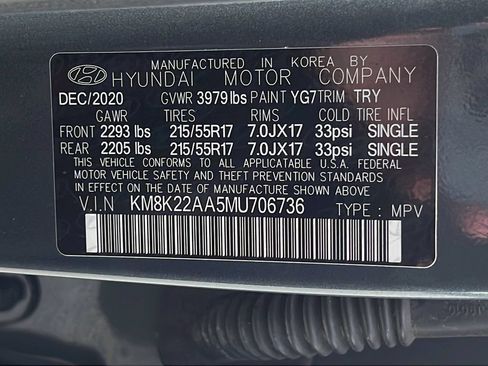 Used 2021 Hyundai Kona SEL w/ Cargo Package FWD image 24