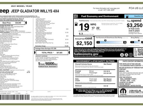 Used 2021 Jeep Gladiator Sport image 35