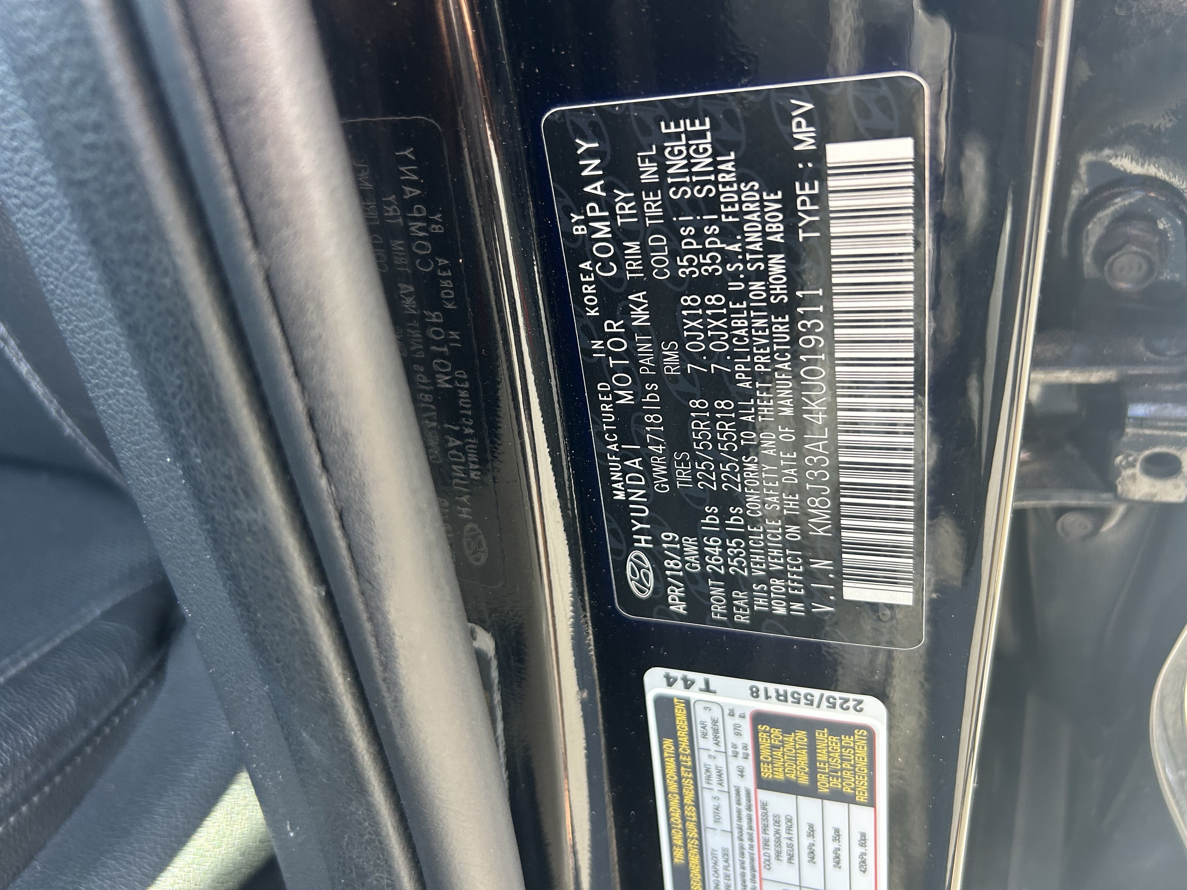 Used 2019 Hyundai Tucson Ultimate w/ Cargo Package FWD image 33