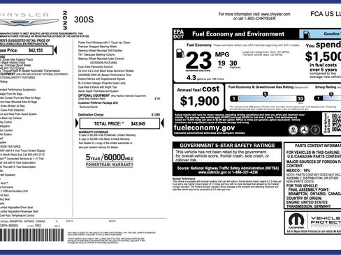 Used 2023 Chrysler 300 S image 3