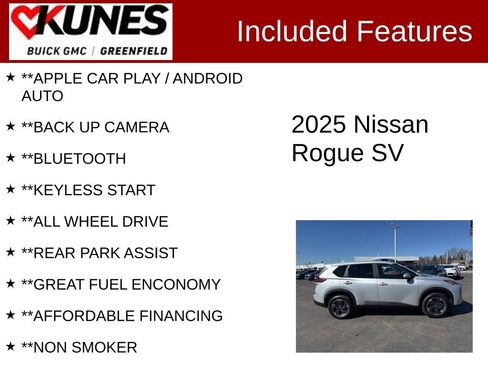 Used 2025 Nissan Rogue SV image 2