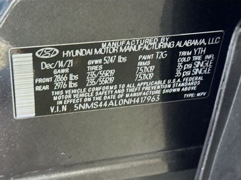 Used 2022 Hyundai Santa Fe Limited FWD image 40
