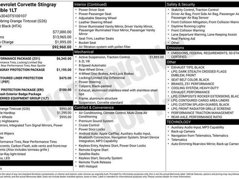 New 2026 Chevrolet Corvette Stingray Convertible w/ Z51 Performance Package image 4