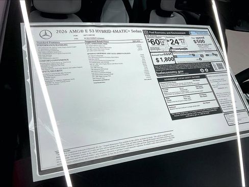 New 2026 Mercedes-Benz E 53 AMG e 4MATIC Sedan image 13