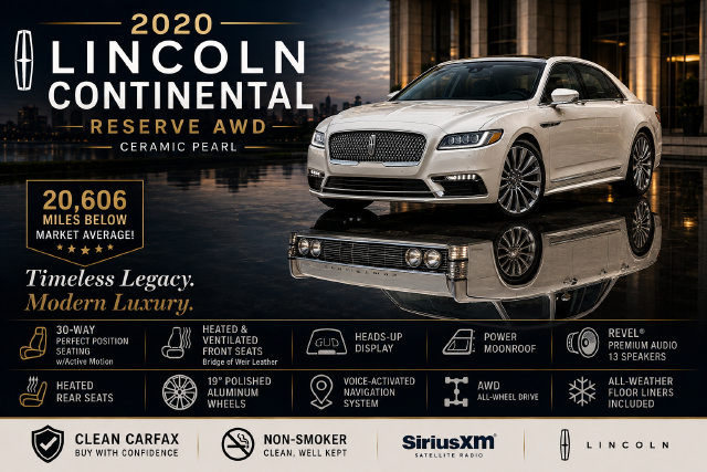 Used 2020 Lincoln Continental Reserve AWD/4WD image 3