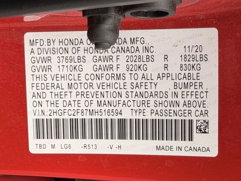 Used 2021 Honda Civic Sport image 28