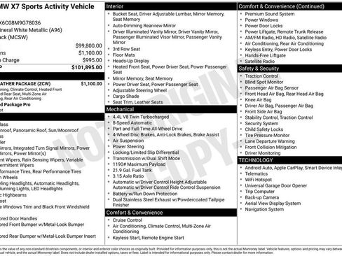 Used 2021 BMW X7 M50i w/ Cold Weather Package image 11