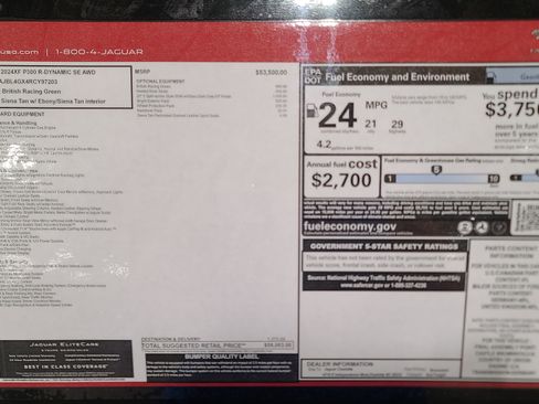 New 2024 Jaguar XF R-Dynamic SE image 21