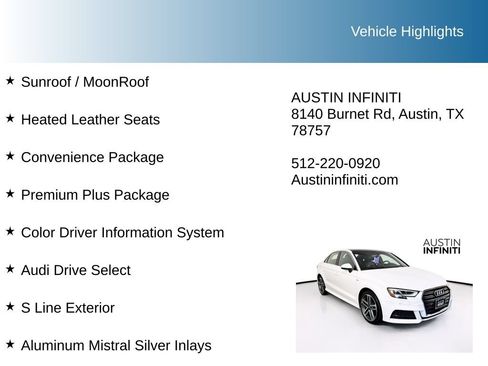 Used 2019 Audi A3 2.0T Premium Plus FWD image 9
