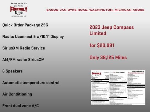 Used 2023 Jeep Compass Limited AWD/4WD image 3