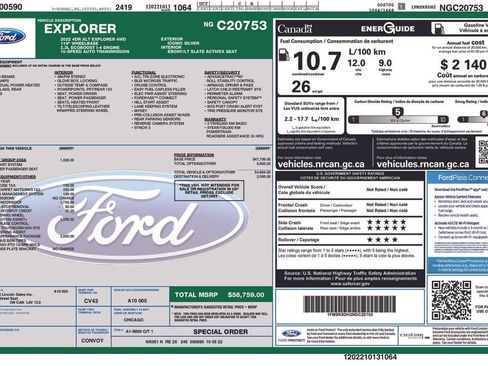 Certified 2022 Ford Explorer XLT w/ XLT Sport Appearance Package AWD/4WD image 7