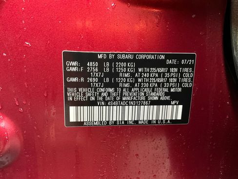 Certified 2022 Subaru Outback Premium image 33