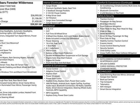 Certified 2026 Subaru Forester Wilderness AWD/4WD image 21