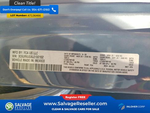 Used 2020 RAM ProMaster 3500 FWD image 17