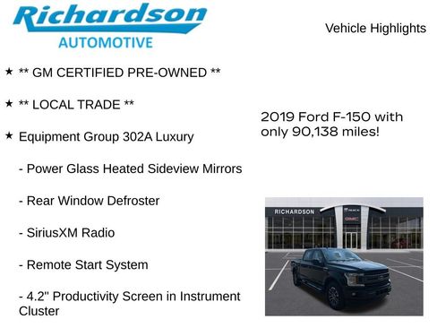 Used 2019 Ford F150 XLT w/ Equipment Group 302A Luxury AWD/4WD image 11