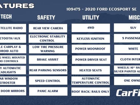 Used 2020 Ford EcoSport SE image 32