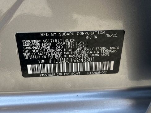 New 2025 Subaru Impreza 2.0i image 31