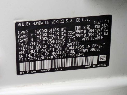 Certified 2024 Honda HR-V Sport image 31