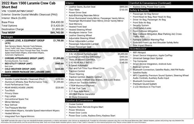 Used 2022 RAM 1500 Laramie AWD/4WD image 34