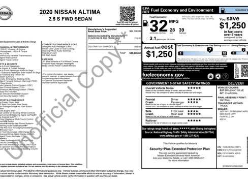 Used 2020 Nissan Altima 2.5 S image 2