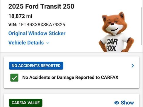 Used 2025 Ford Transit 250 148 High Roof Extended RWD image 4