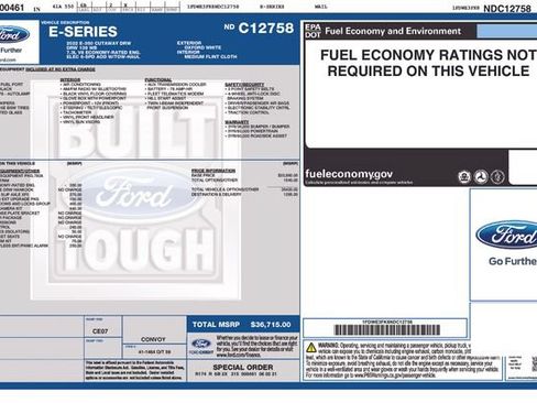 Used 2022 Ford E-350 and Econoline 350 Super Duty w/ Power Windows & Locks Group RWD image 6