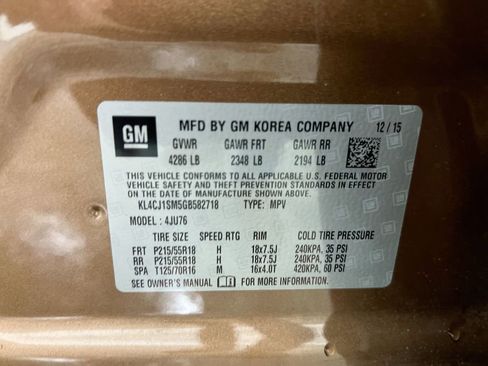 Used 2016 Buick Encore Sport Touring FWD image 27