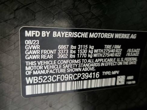 Used 2024 BMW iX xDrive50 w/ Premium Package AWD/4WD image 75