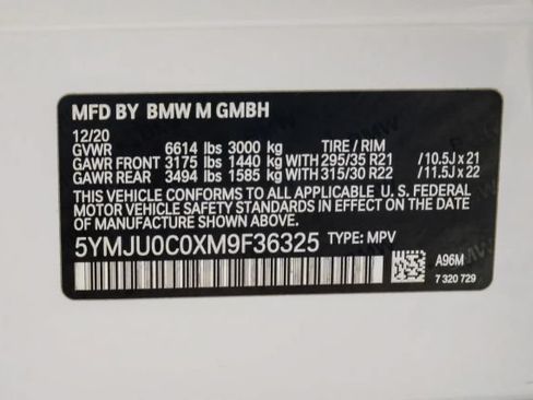 Used 2021 BMW X5 M w/ Executive Package AWD/4WD image 87